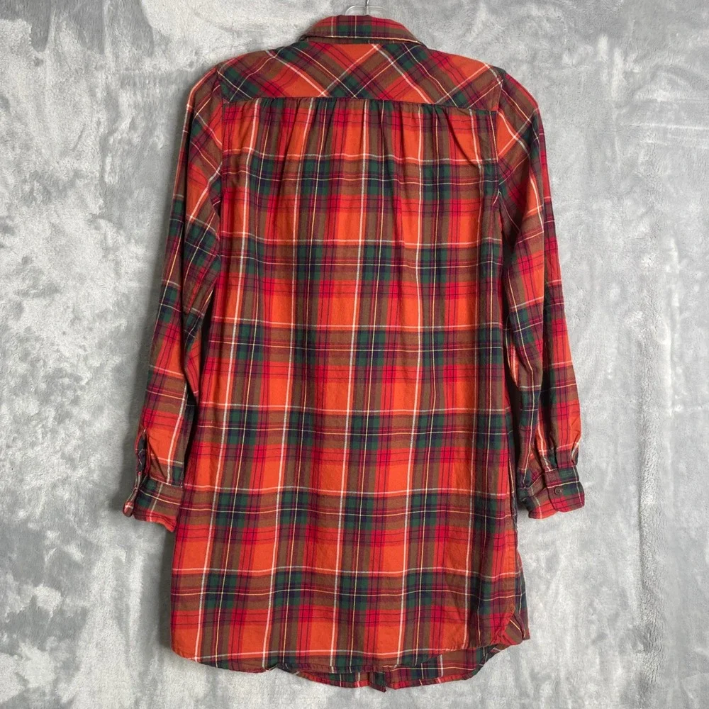 Ralph Lauren Plaid Dress Girls‎ 14 Multi Color Ruffle Preppy Long Sleeve Holiday