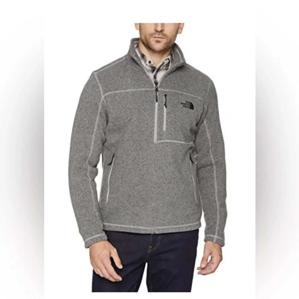 THE NORTH‎ FACE Gordon Lyon 1/4 Zip Fleece Jacket Gray Size XXL
