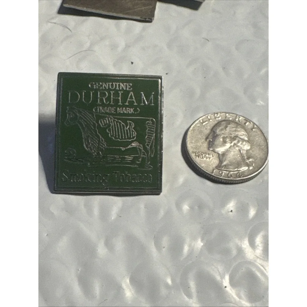 Old Vintage Durham Smoking Tobacco Hat Coat Lapel PIN Charm