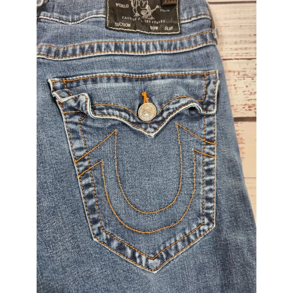 True Religion Jeans Men's 32Wx27 Blue denim Straight