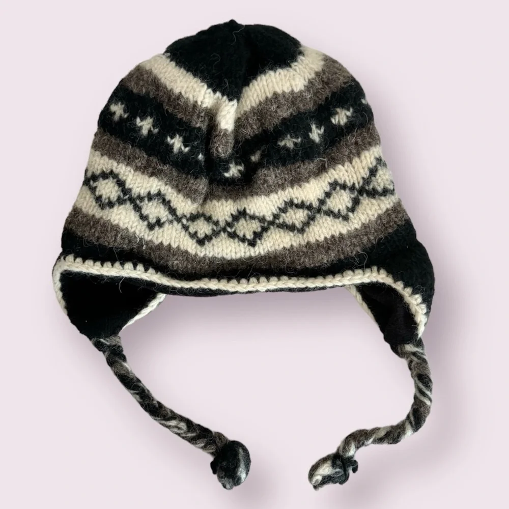 Sherpa Knits 100% Wool Fleece / Sherpa Lined Kids Winter Hat