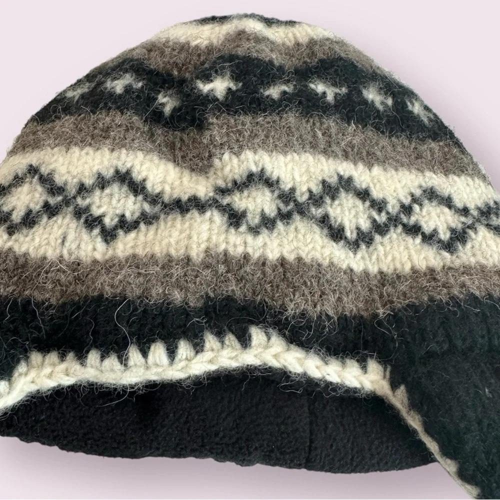 Sherpa Knits 100% Wool Fleece / Sherpa Lined Kids Winter Hat