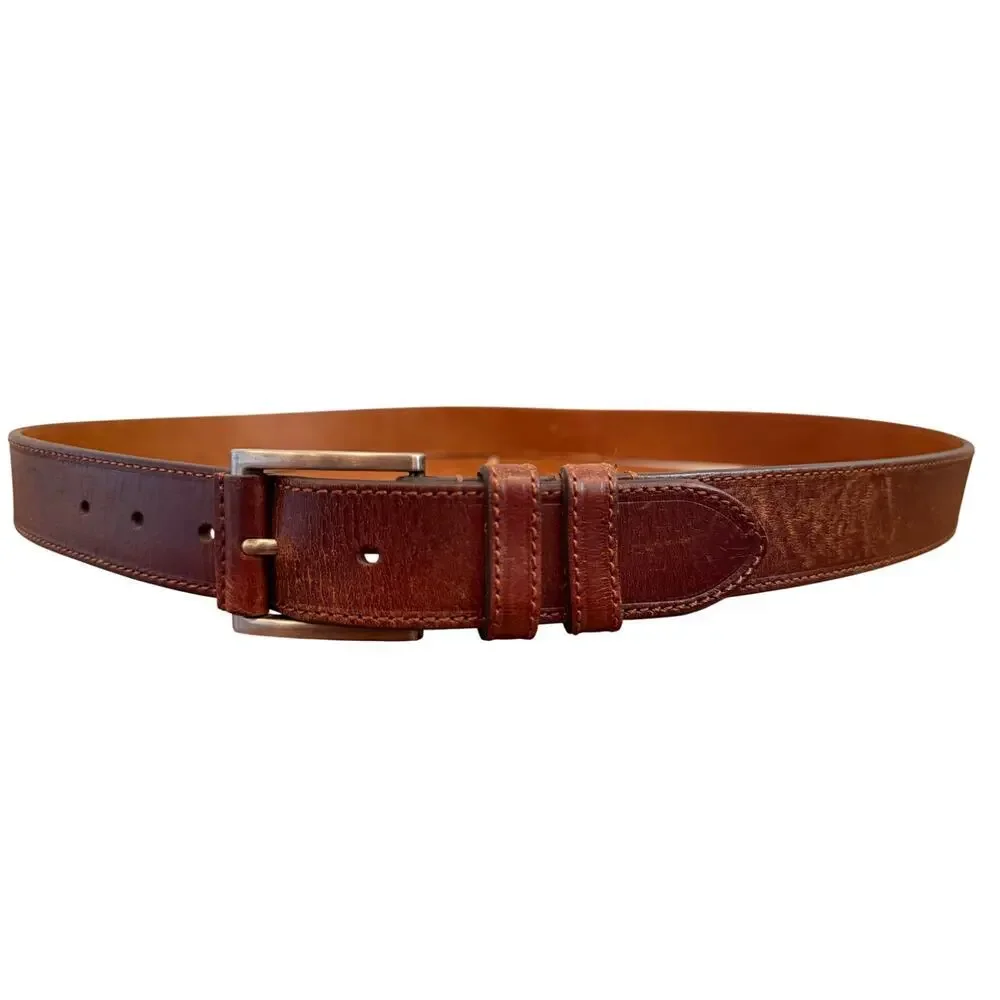 Jos A Bank Brown Genuine Leather Men's Belt Size 40