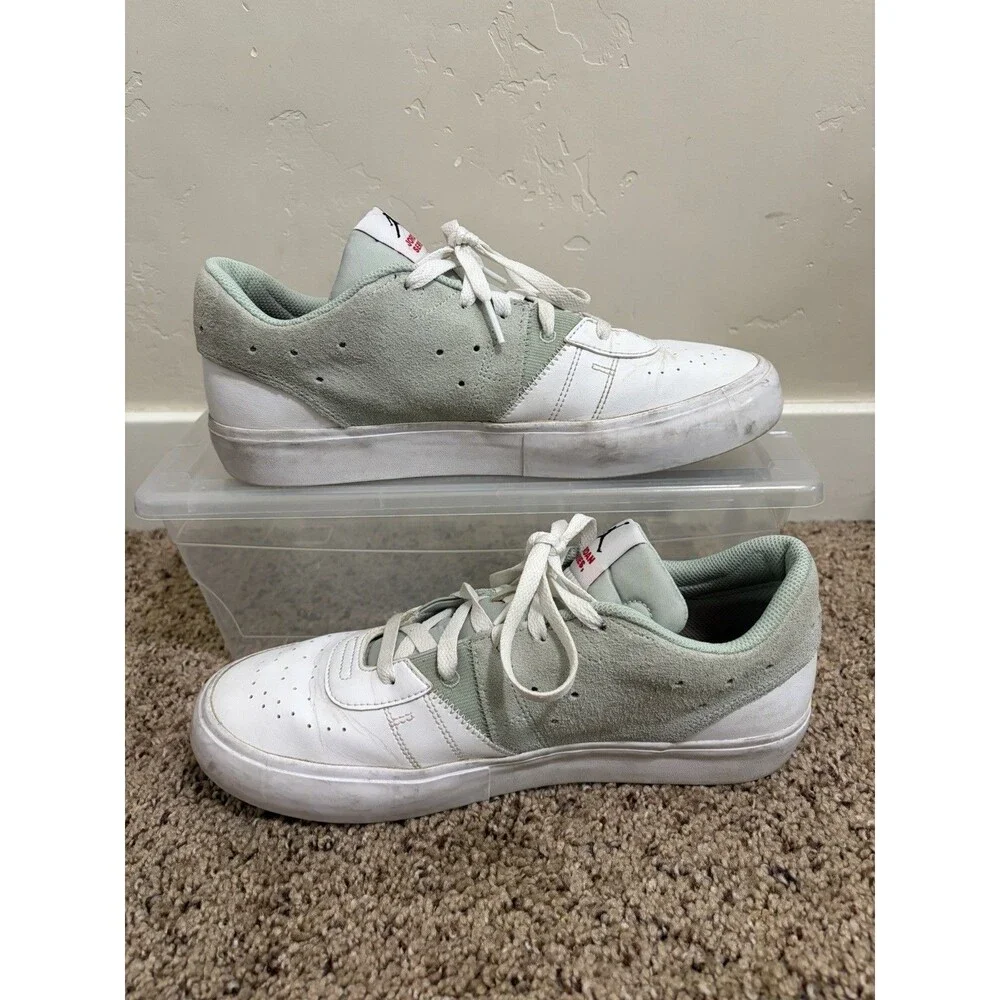 Jordan Series Shoes Mens Size 9 White Green Leather Low Sneakers DN1856-006