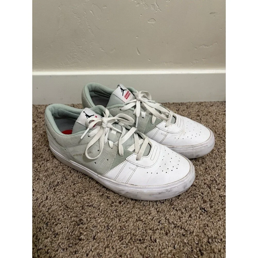 Jordan Series Shoes Mens Size 9 White Green Leather Low Sneakers DN1856-006
