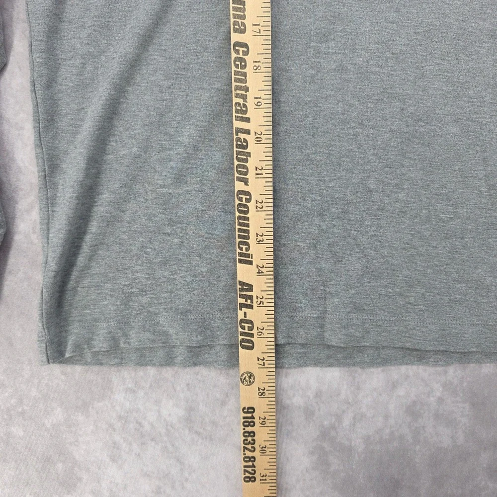 Banana Republic Mens XL Gray 1/4 Zip Cotton Pullover Sweater Mock Neck Heather