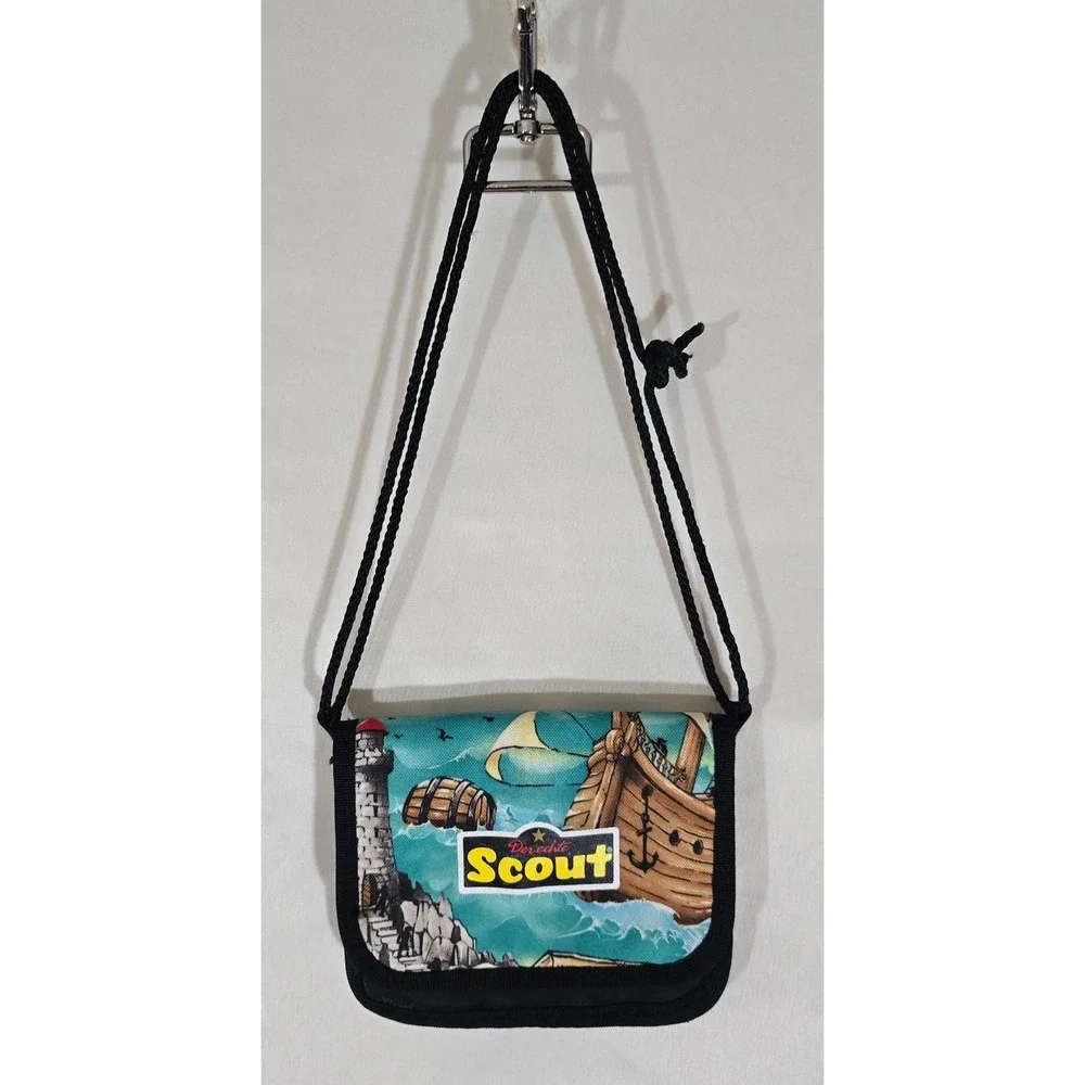 Scout Kids Nautical‎ Ship Lighthouse Wallet Coin Pouch Bag