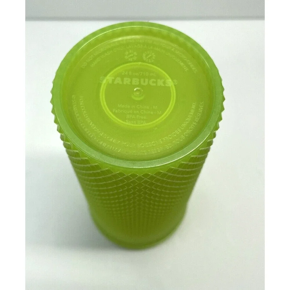 Starbucks Glow in the Dark 24 oz Cold Cup NO STRAW Tumbler Cup‎ Studded