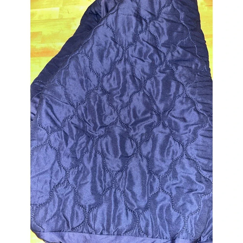 Biloban Pack And Play Mini Crib Mattress Cover/protector Navy Blue Preowned