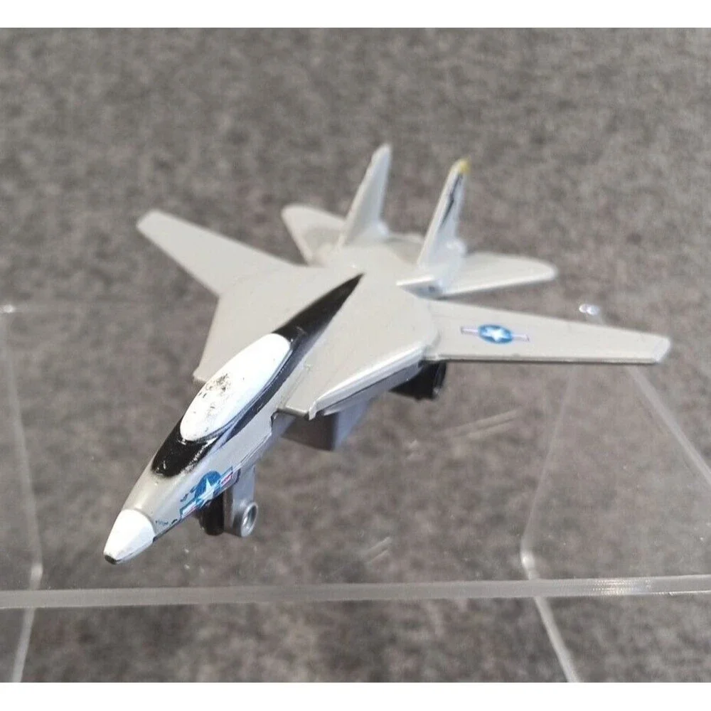 Die Cast Transport Plane, 2 Fighters & Military Helicopter Lot of 4 Mattel