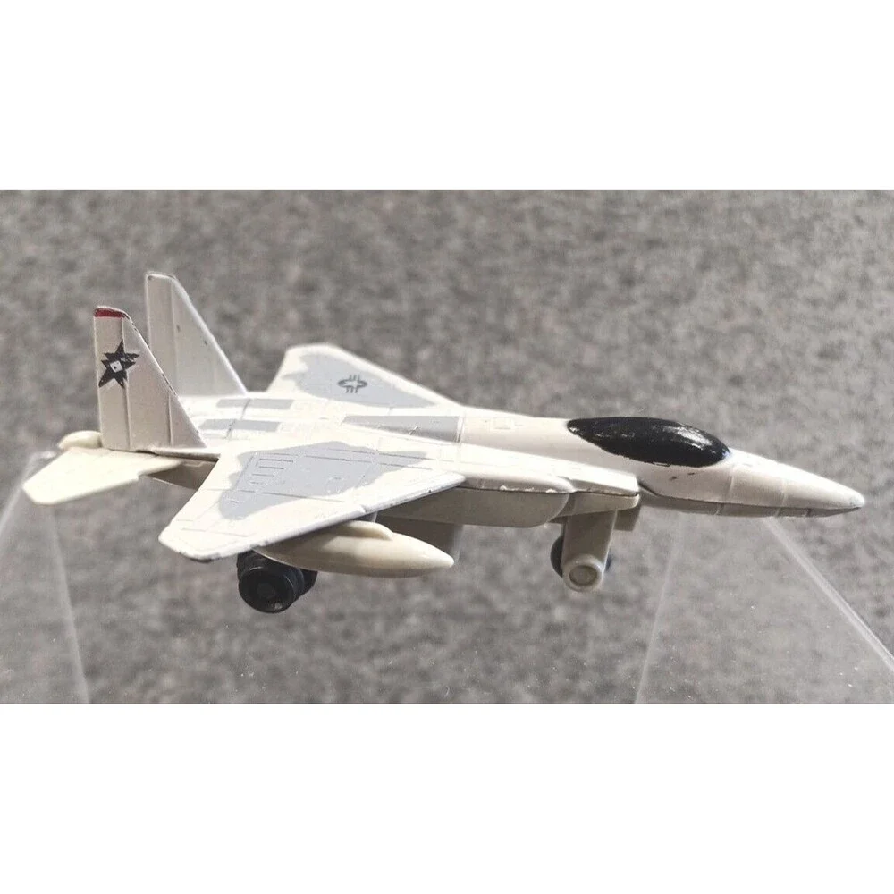 Die Cast Transport Plane, 2 Fighters & Military Helicopter Lot of 4 Mattel