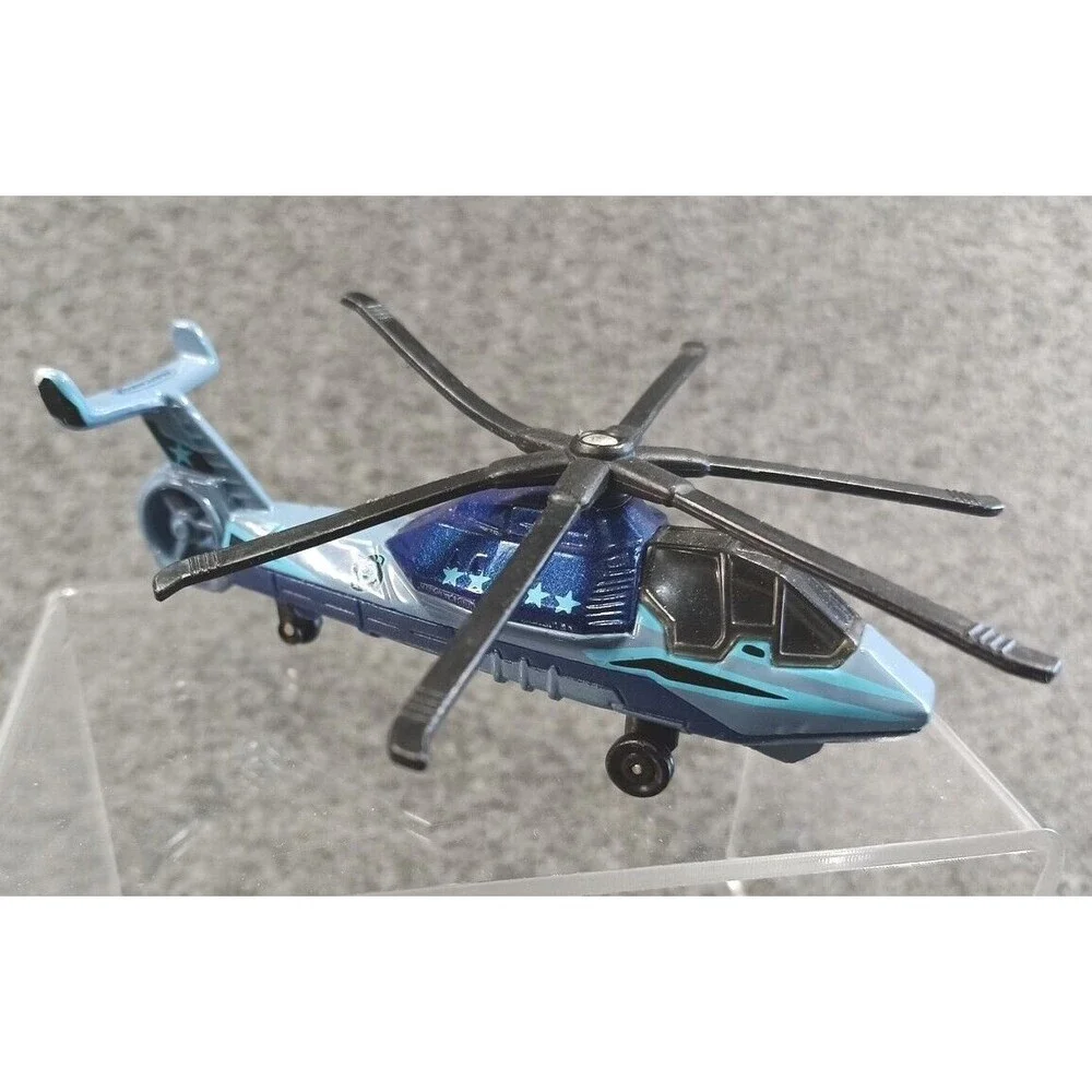 Die Cast Transport Plane, 2 Fighters & Military Helicopter Lot of 4 Mattel