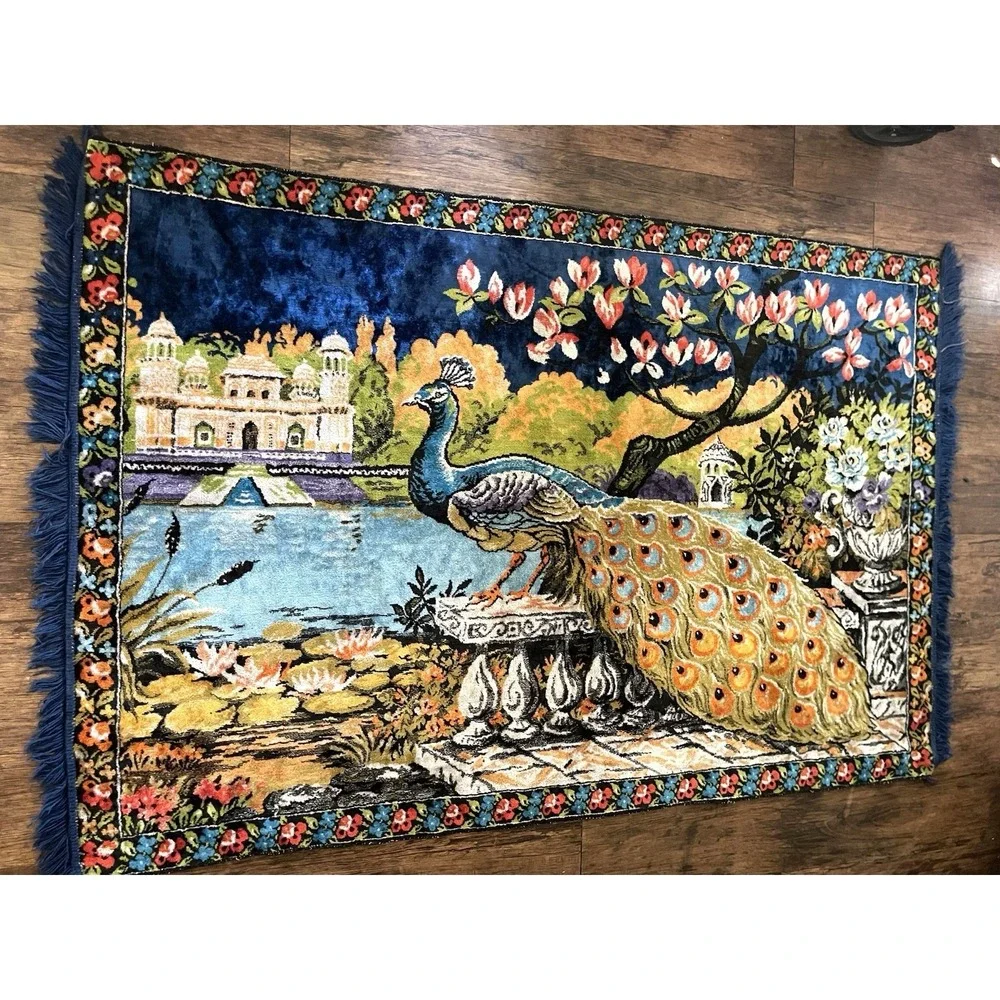 X-Large‎ Vintage Peacock Wall Tapestry - 74