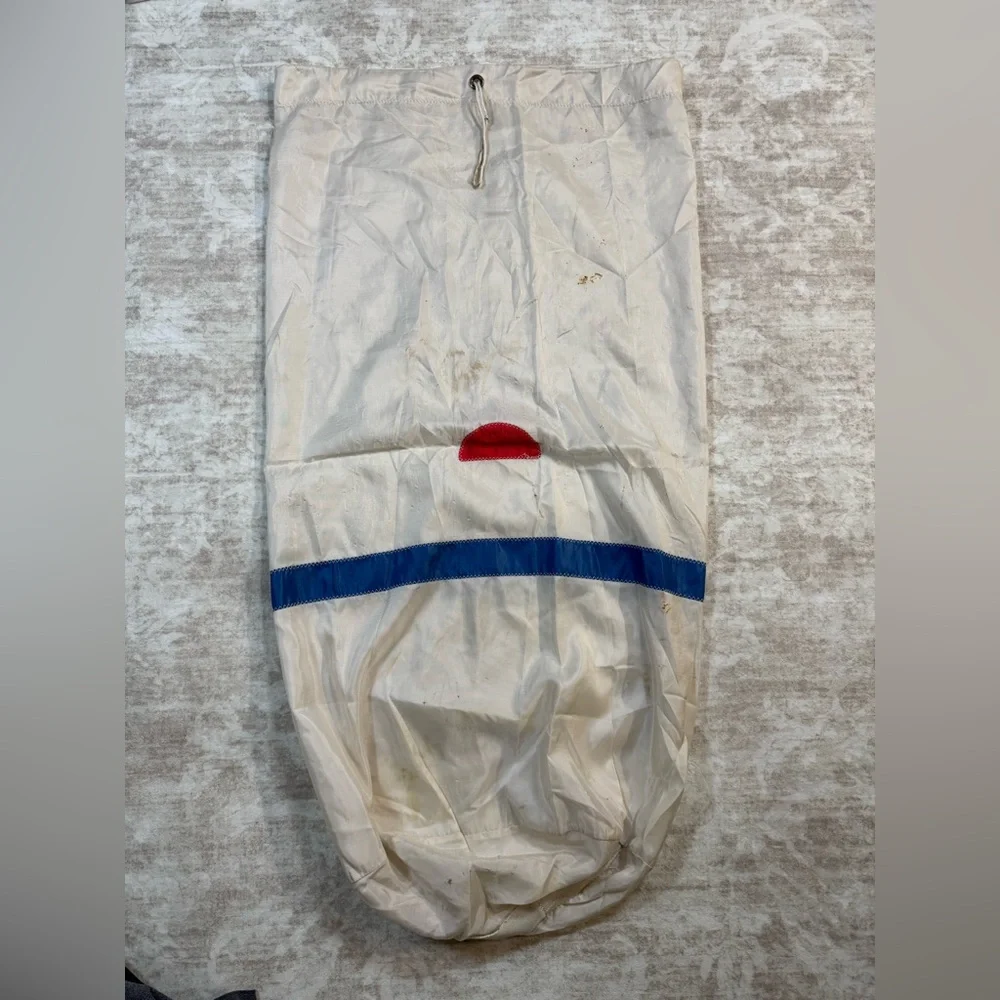 Vintage Sail Bag City Island‎ NY Appleton Sailmakers Nautical Storage Sack