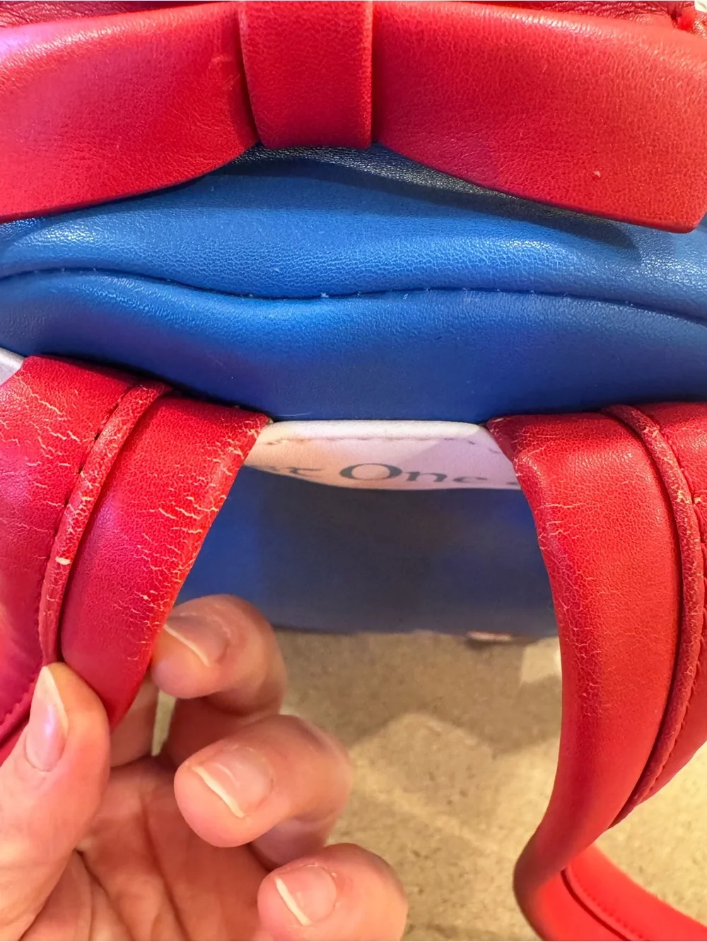Disney by Loungefly Blue, Yellow & Red Snow White Vegan Leather Mini Backpack