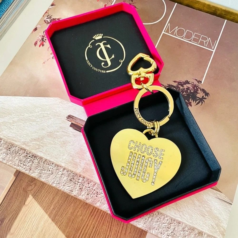 Y2K Vintage Juicy Couture‎ Heart Shaped Keychain