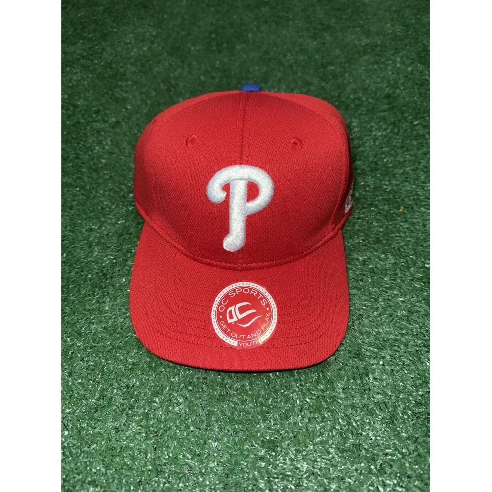 Philadelphia Phillies Youth OC Sports Team MLB Adjustable Red Baseball‎ Hat