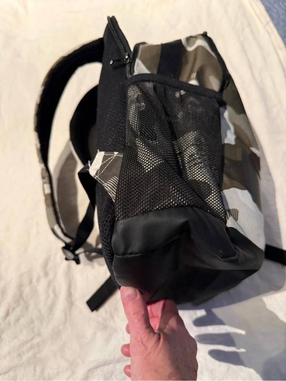 Nike Men’s Camo Backpack - Black/Grey/Olive