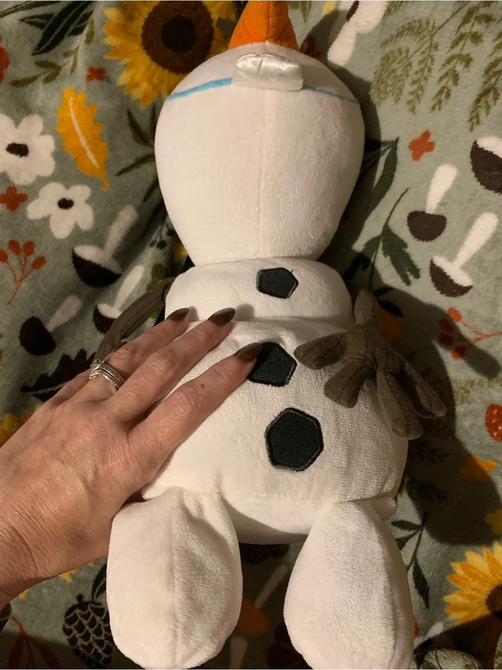Disney Frozen Olaf Plush Mini Backpack 2014 Stuffed Character Bag Adj. Straps