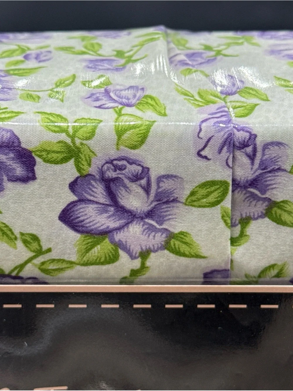 Betsey Johnson Purple and Green Floral King Sheet Set