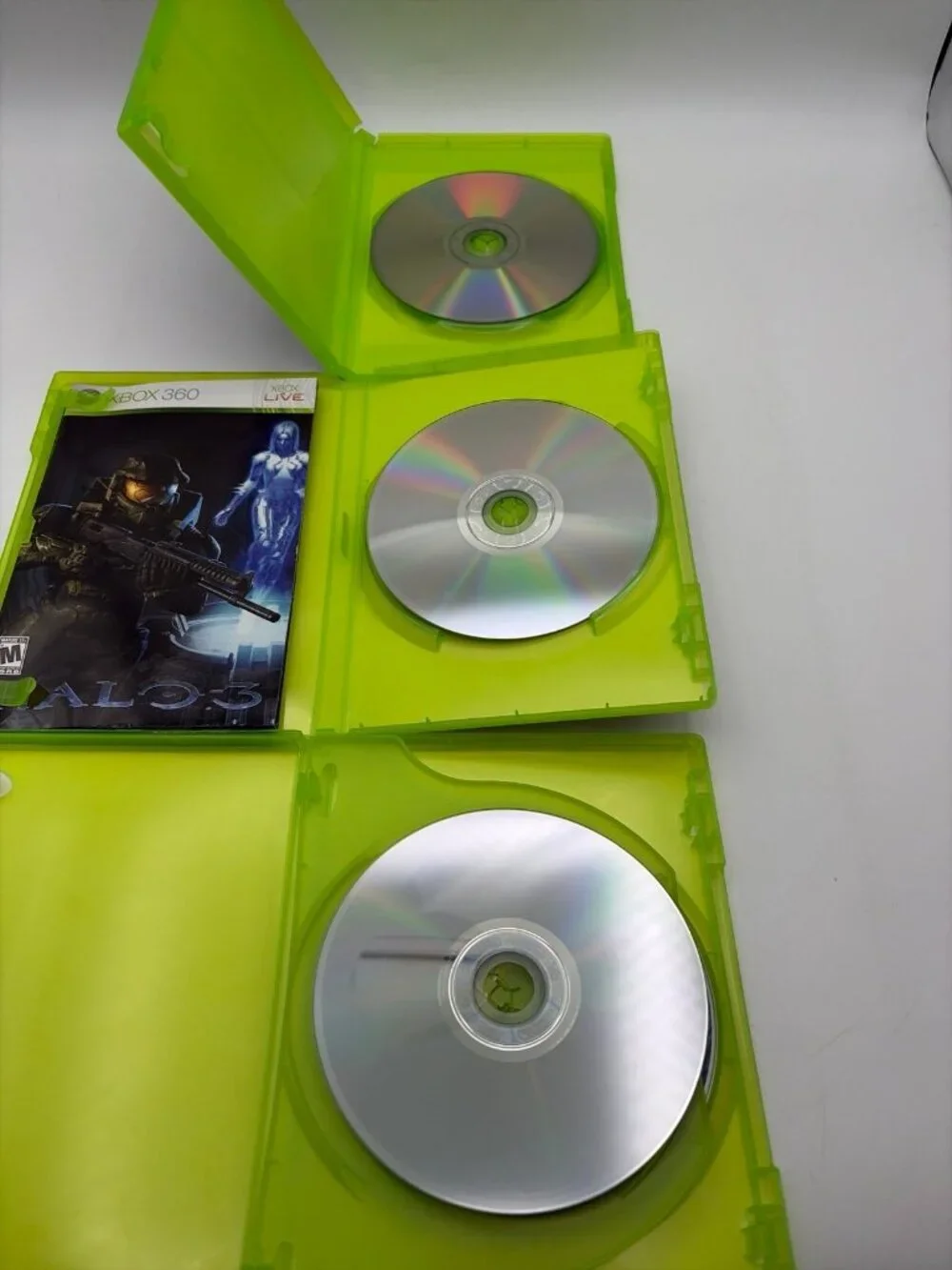 Halo Bundle of 3 Games Microsoft Xbox 360 Tested Working