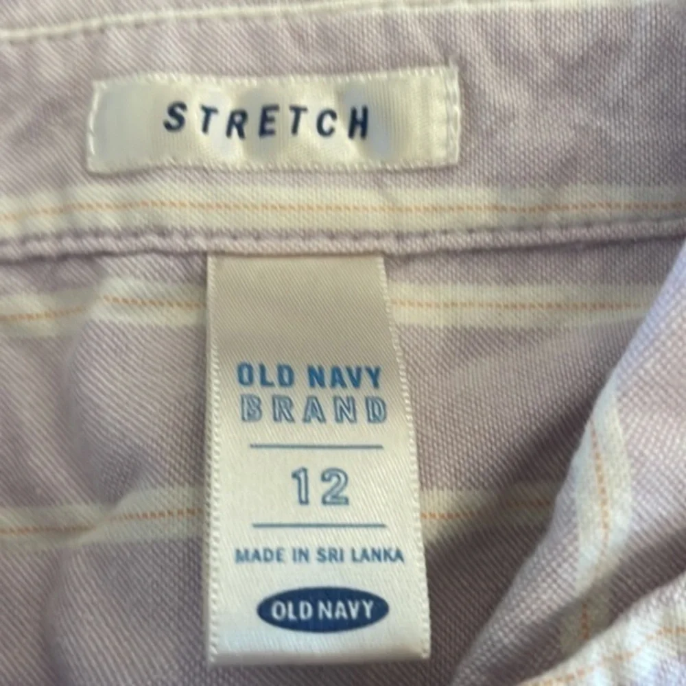 Old Navy purple white
