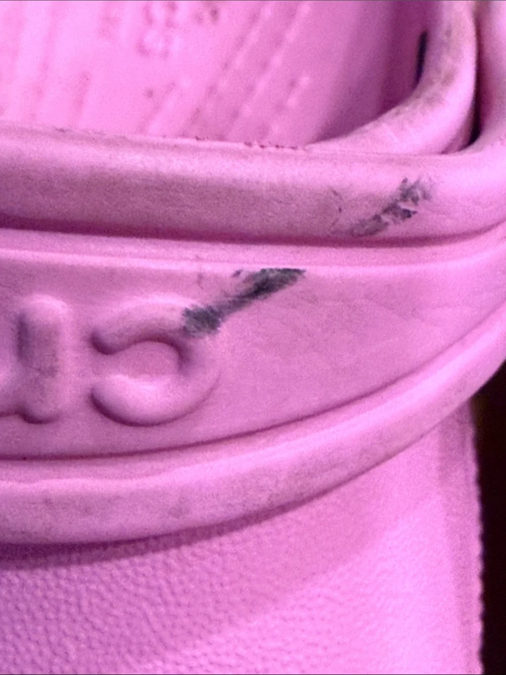 Crocs girls pink sandals size c10.