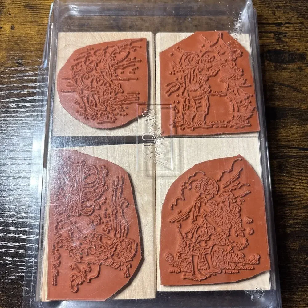 Stampin’ Up Rubber Wood Stamp Set FOUR SEASONS Crafts Scrapbooking 2004