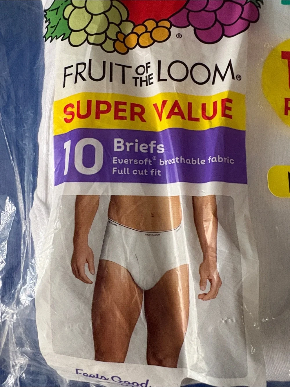 Fruit of the Loom White Briefs 10-Pack - XL