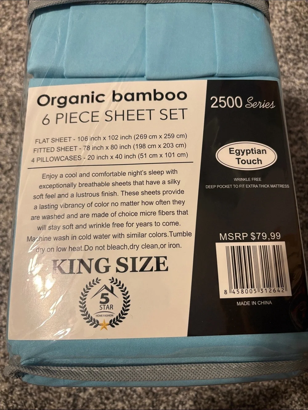 Five star home fashion piece bamboo