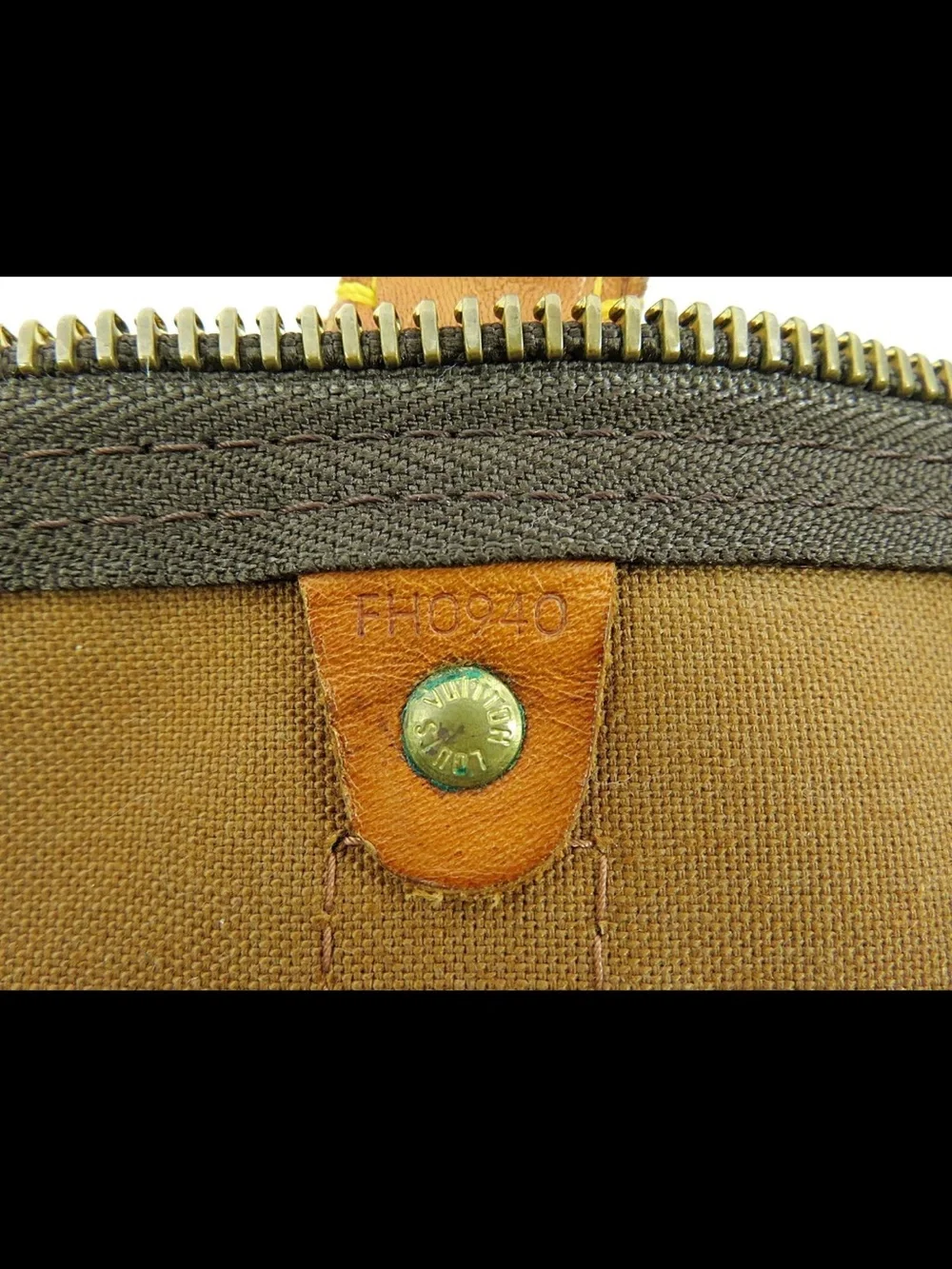 Louis Vuitton Brown Monogram Duffel with Tan Leather Trim