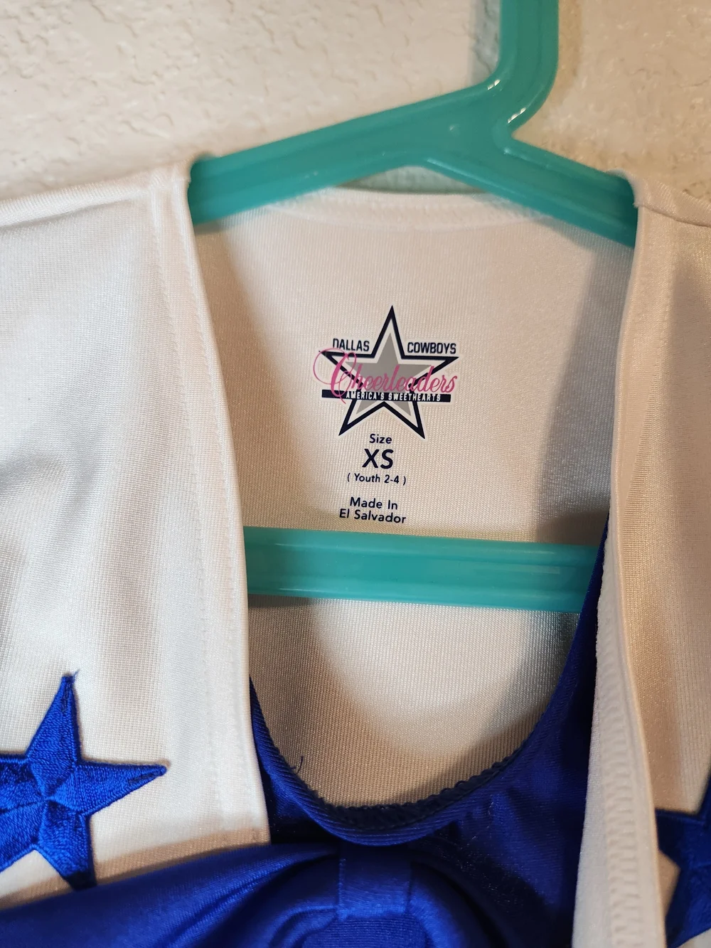 Dallas Nfl Cowboys cheerleaders american sweethearts youth costume xs 2 4