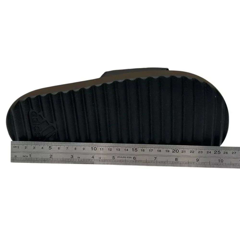 adidas Adilette Platform‎ Slide Sandals Women's Size 8-9 Black - Comfort & Style