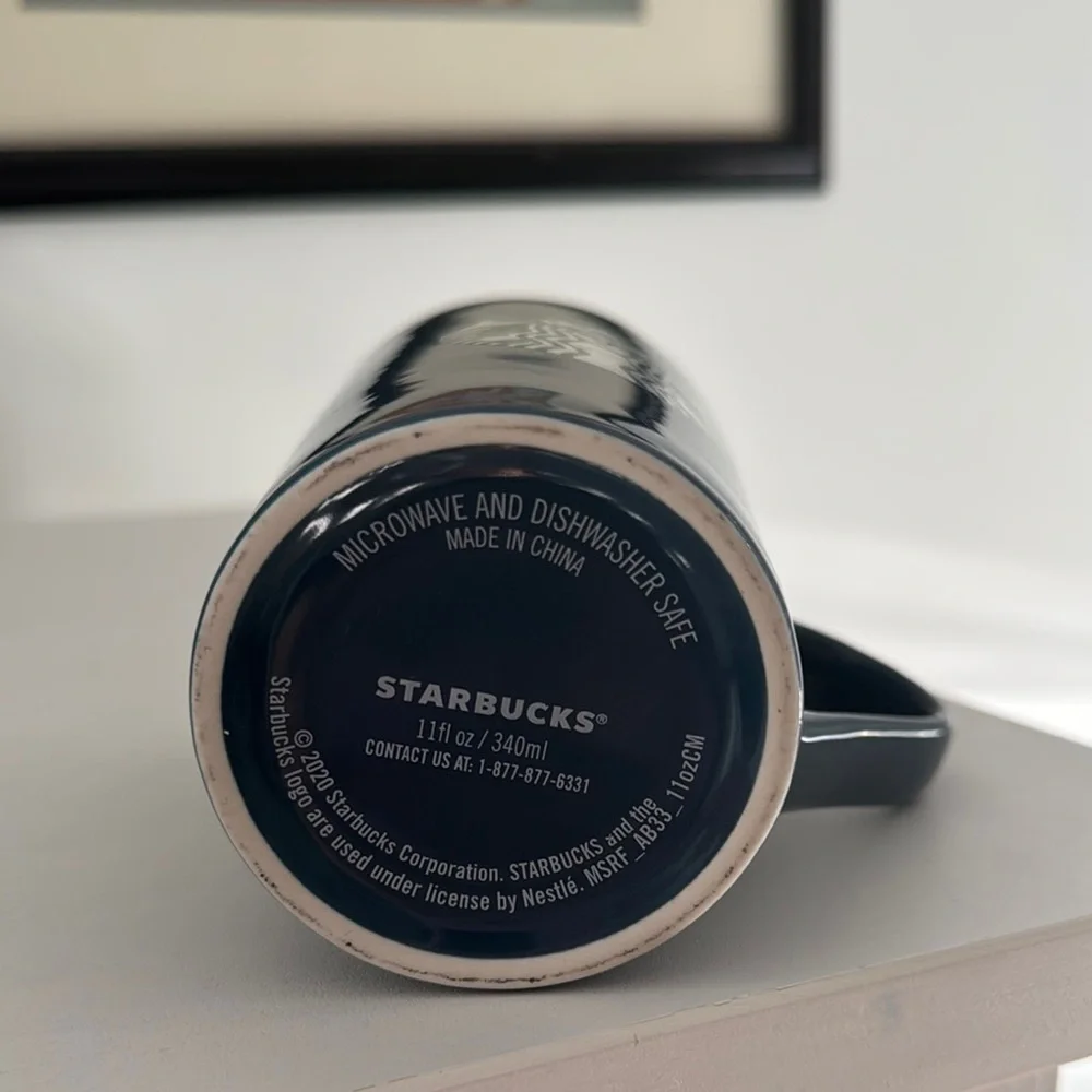 Starbucks blue mug