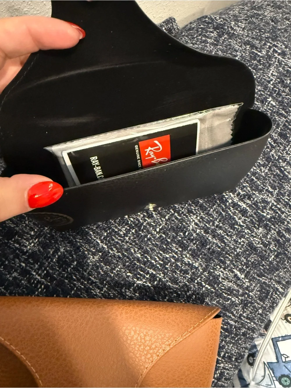 Ray-Ban Sunglass Case Pair in Black and Brown