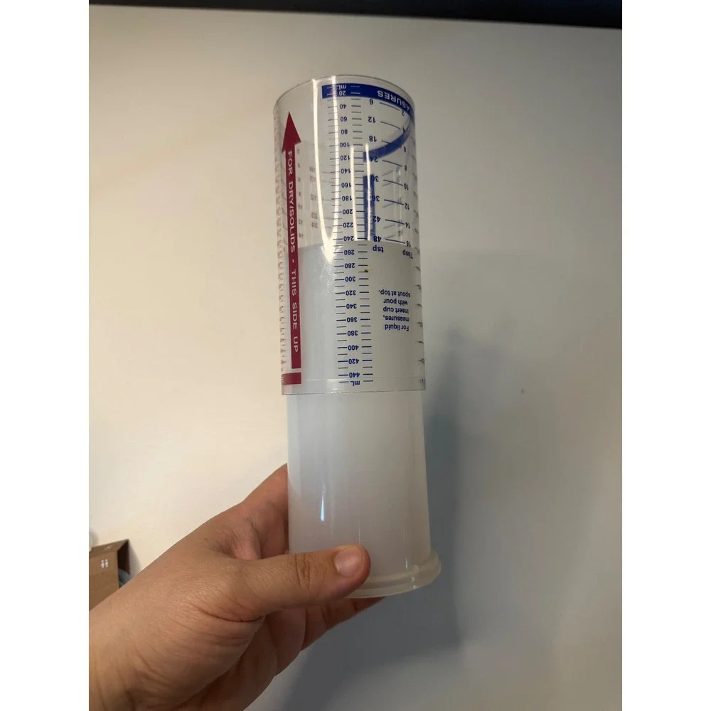 Pampered Chef Measure-All Cup 2 Cup Adjustable Liquid Dry Measuring Tool 1997