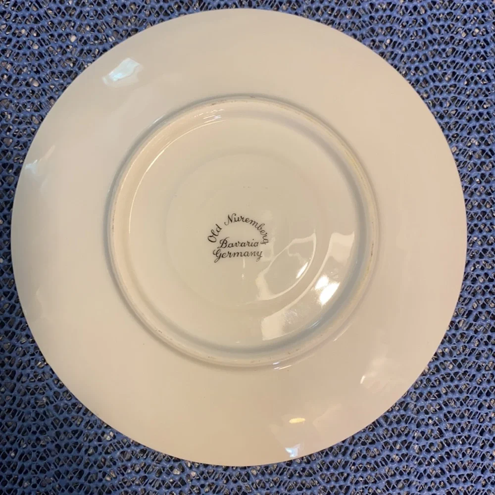 Burleigh Ware Fruit Decorated Cup Saucer Ironstone