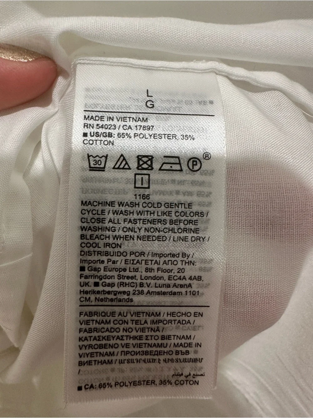 Banana Republic crisp white