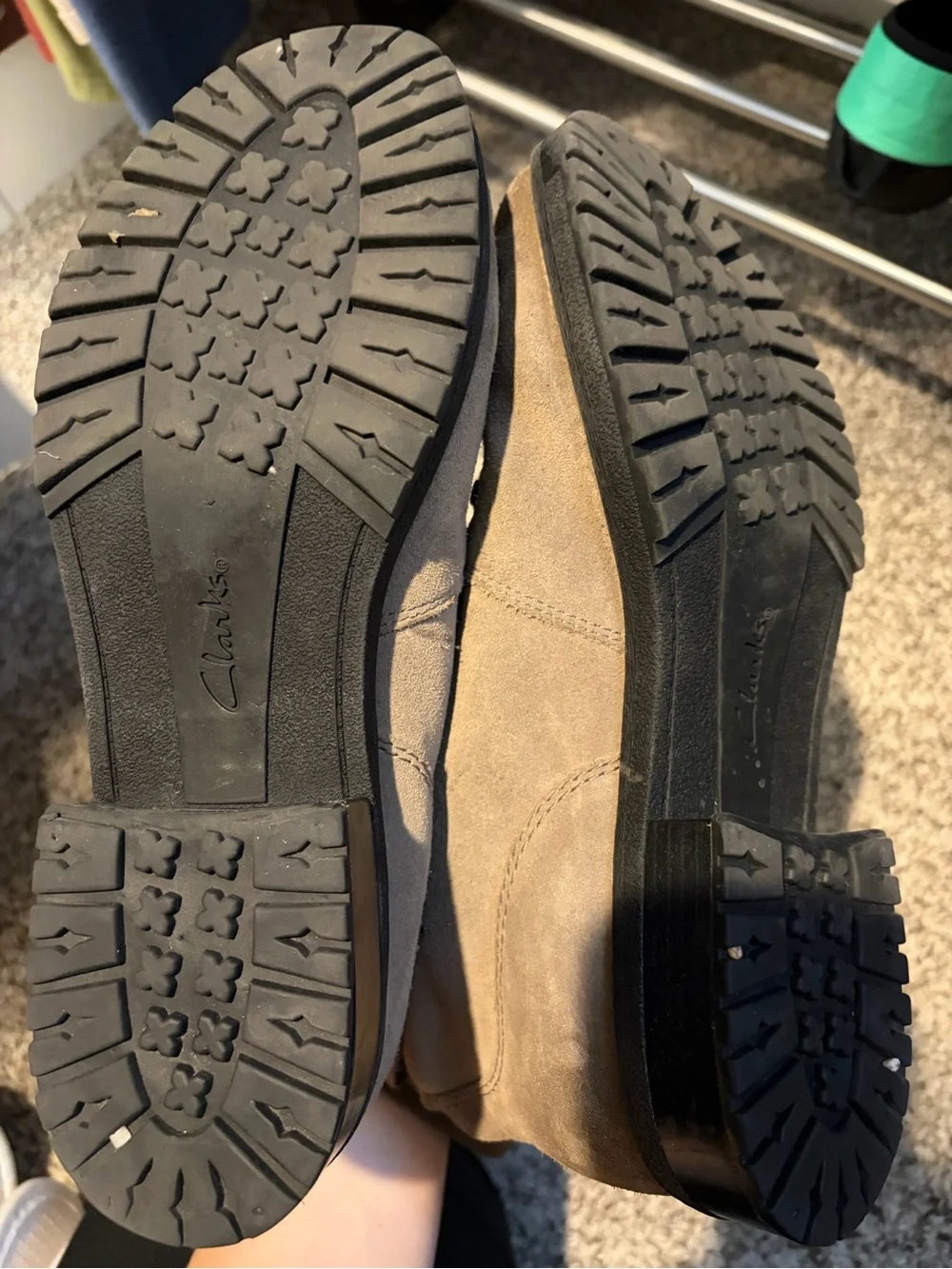 Clarks suede boots