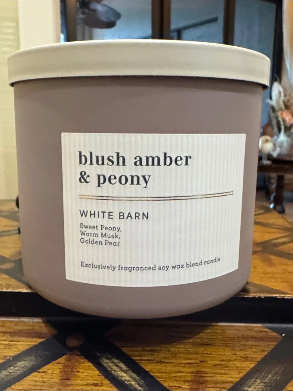 White Barn Blush Amber & Peony Candle