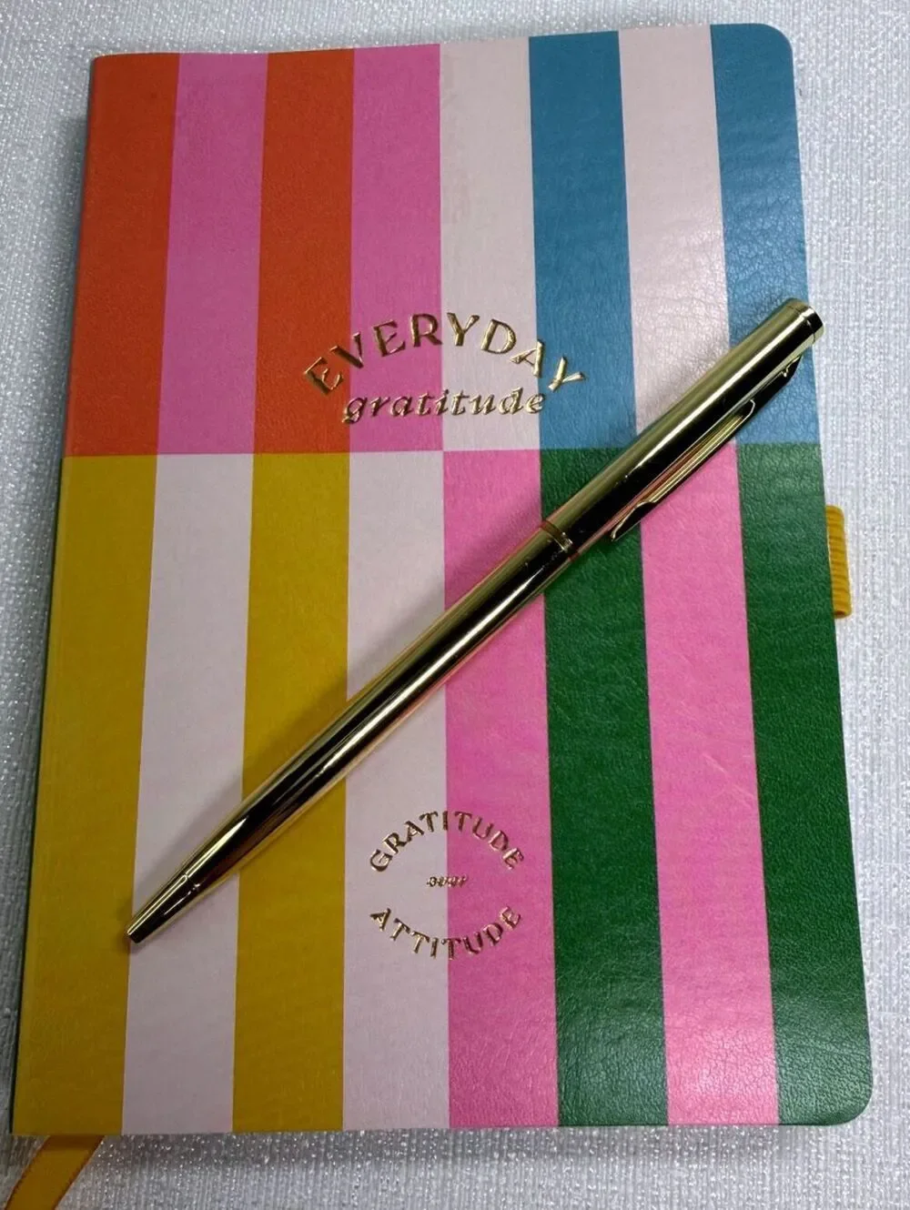 New Think Ink Everyday Gratitude HC Journal & Gold Pen Set DesignWorks Ink Goals