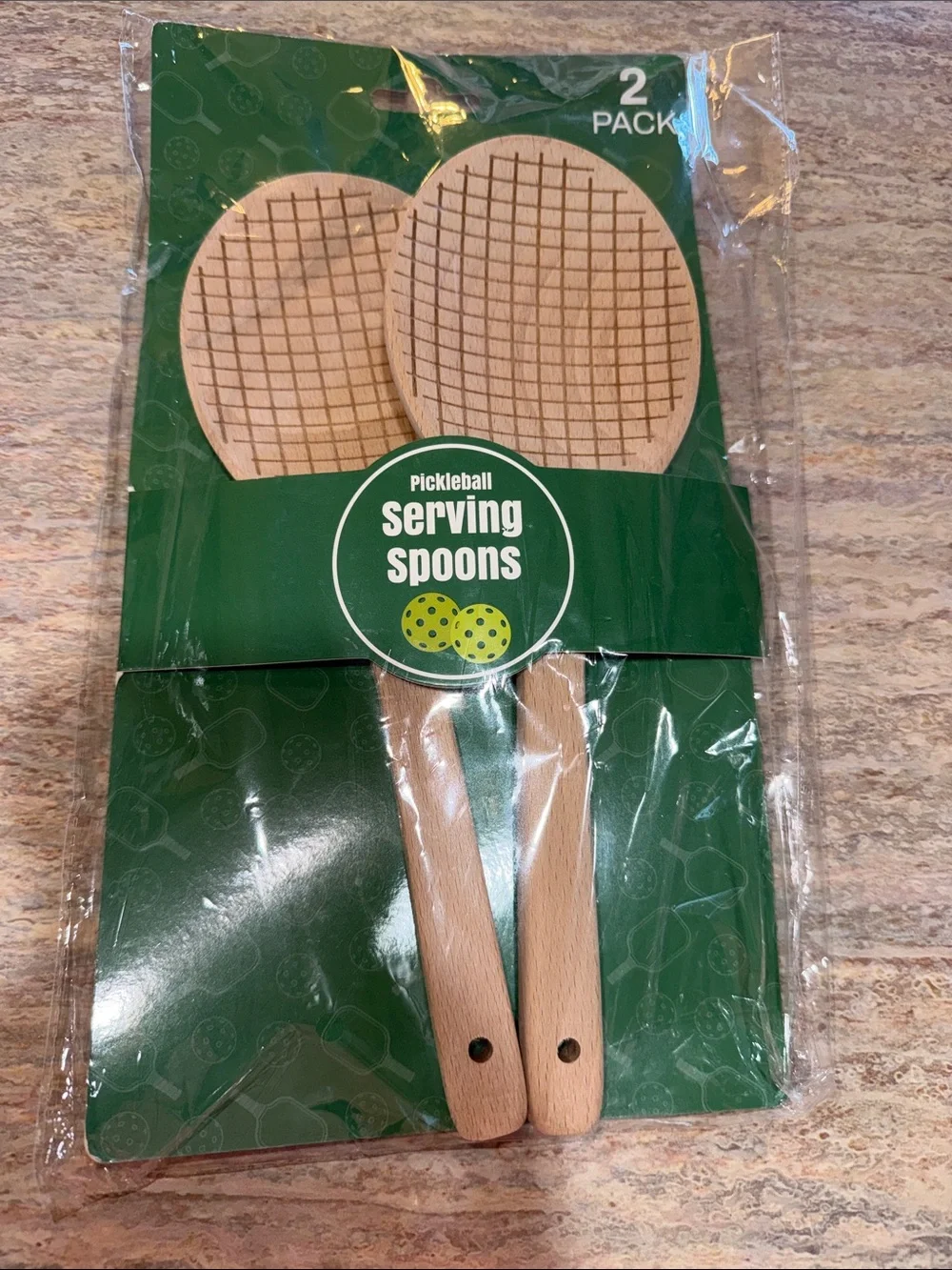 Pickleball Wood Serving Spoons