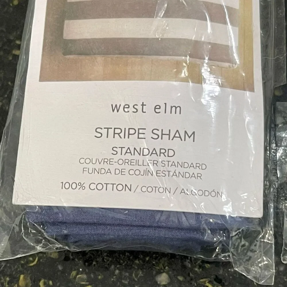 West Elm 100% striped