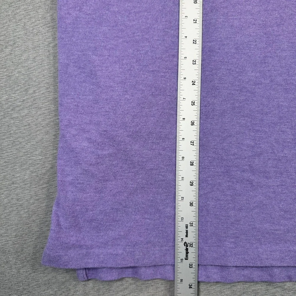 Polo Ralph Lauren Men 3XLT Polo Shirt Purple Heathered Short Sleeve Cotton Logo