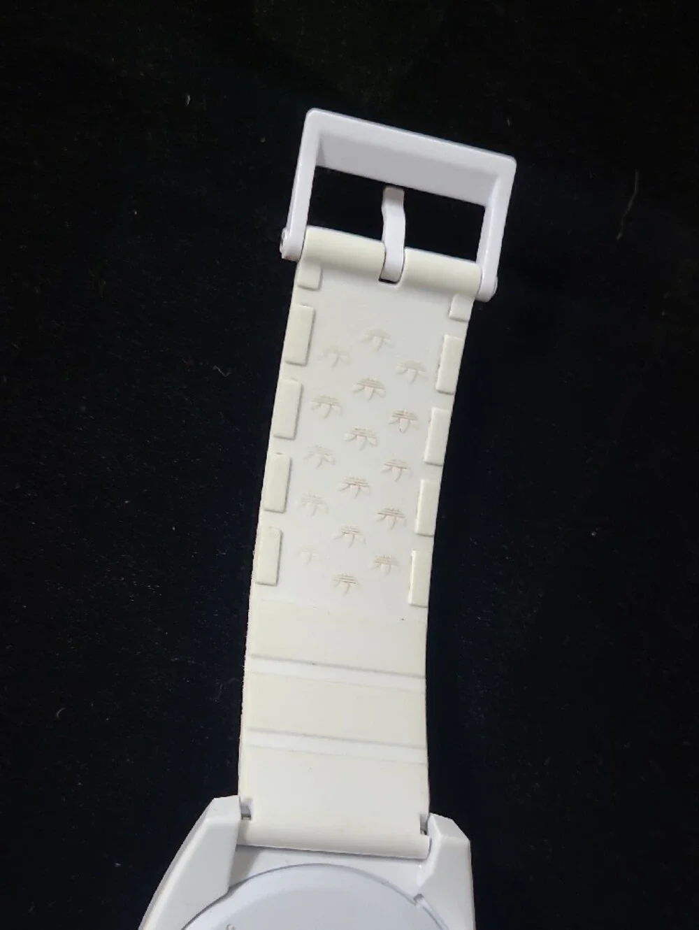 adidas Santiago White Watch with Blue Trefoil Dial