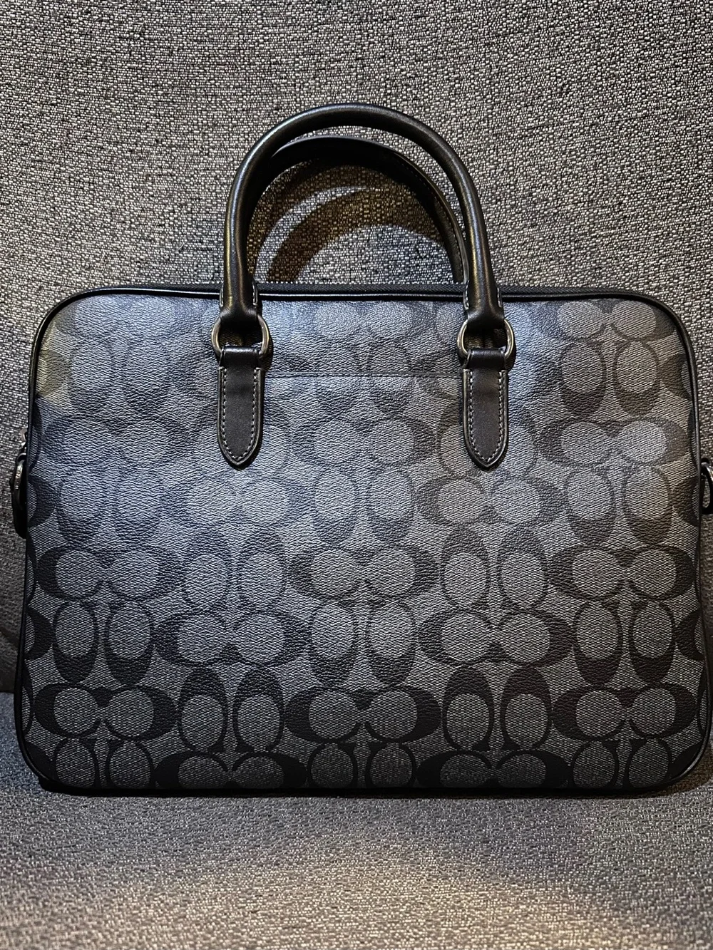 Coach briefcase signature