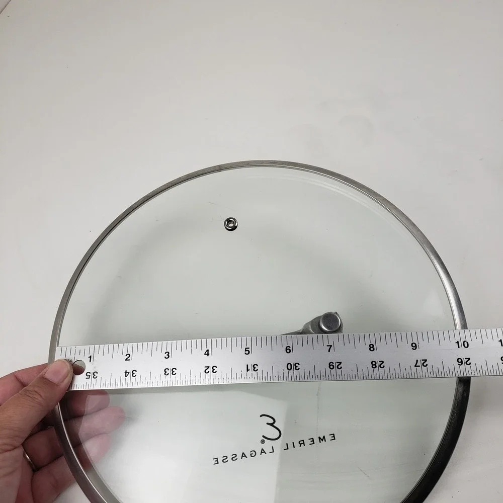 Emeril Lagasse 10.5 Inch Tempered Glass Replacement Lid Stainless Steel Handle