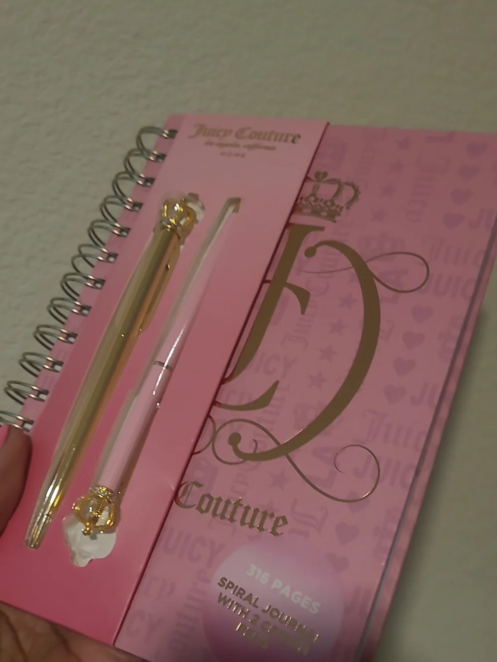 Juicy Couture spiral bound