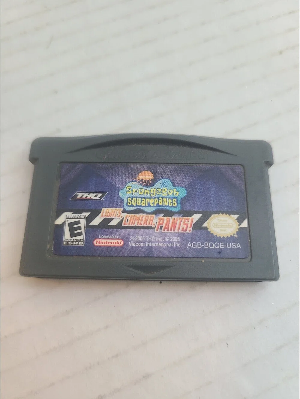 SpongeBob SquarePants Lights Camera Pants! Nintendo Game Boy Advance Game 2005