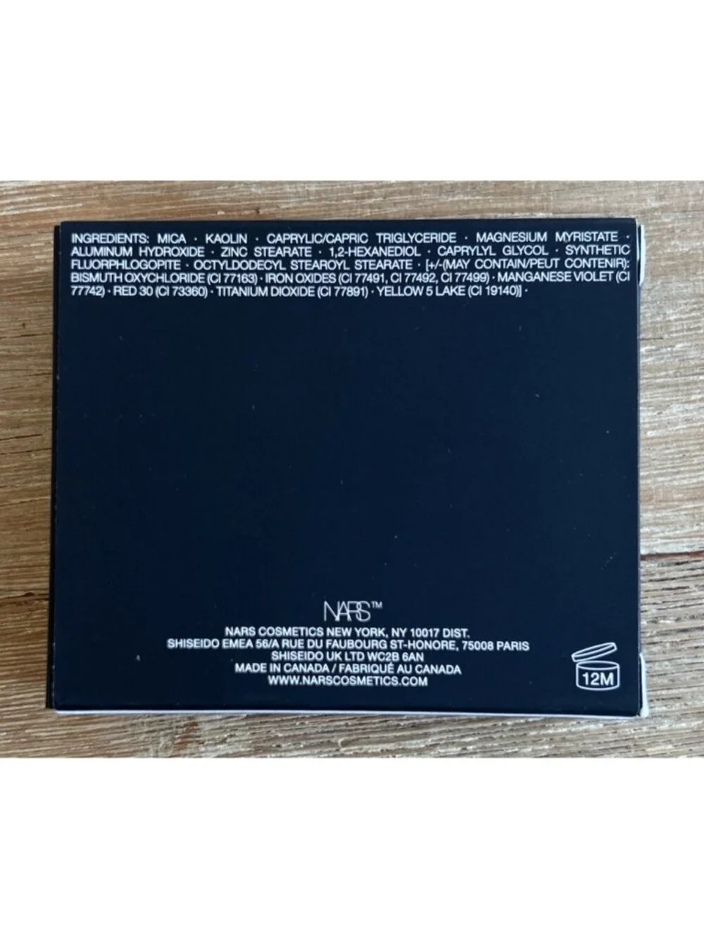 NARS new box
